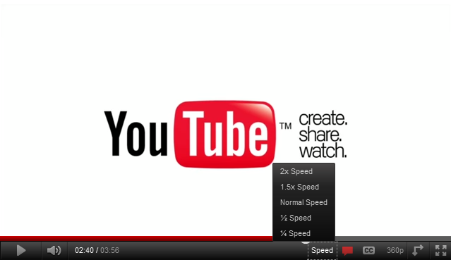 Firefox: How to get playback speed options in YouTube?